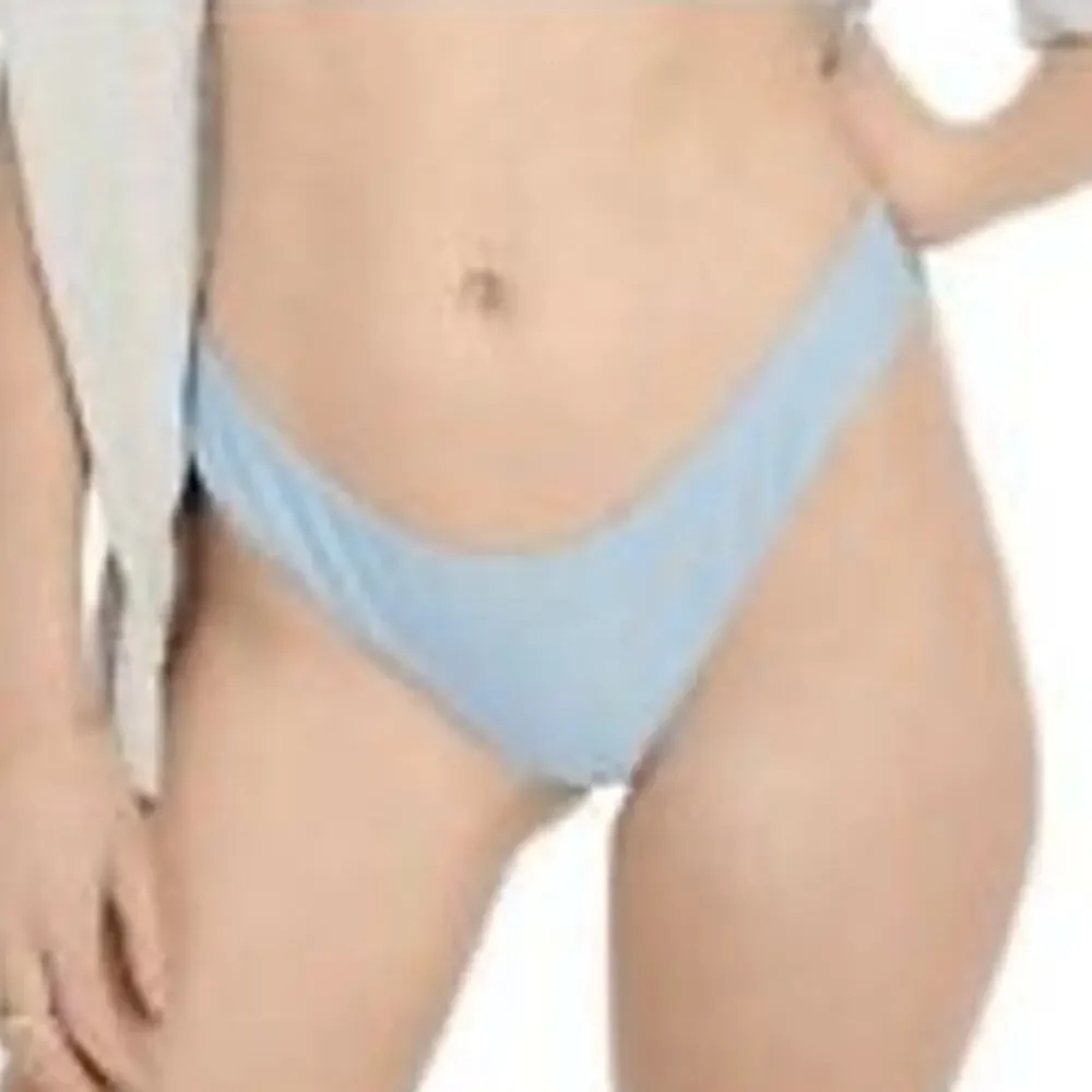 🌼NWT J.Crew Swim Bottom Size Large Blue BC125 Curved Waist Cheeky Bikini